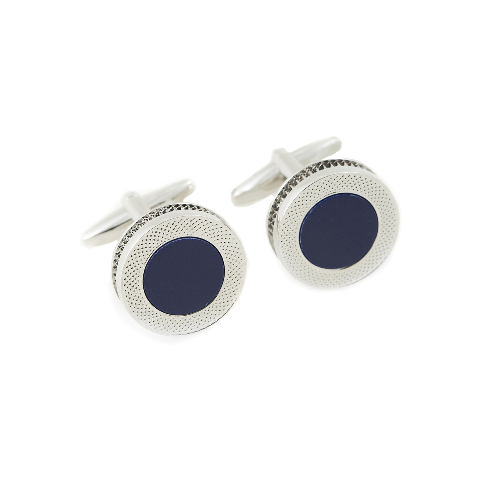 Bey Berk Round Cuff Links, Blue