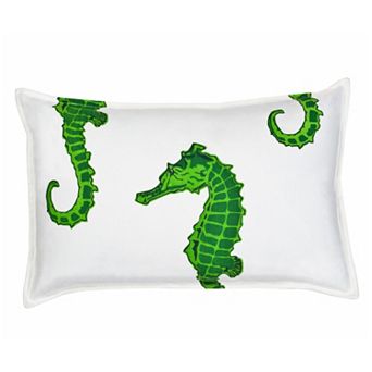 Greendale Home Fashions Seahorse Oblong Throw Pillow