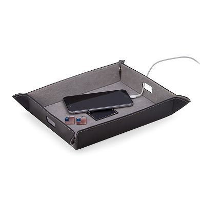 Bey Berk Leather Valet Tray