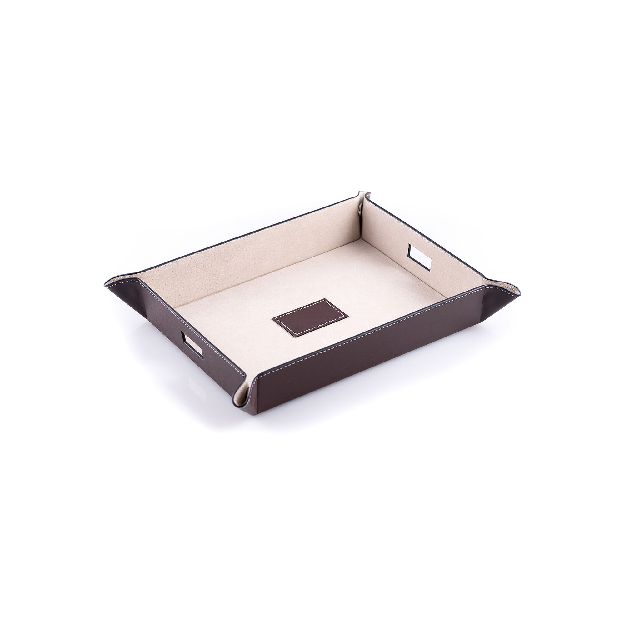 Bey Berk Leather Valet Tray, Adult Unisex, Brown
