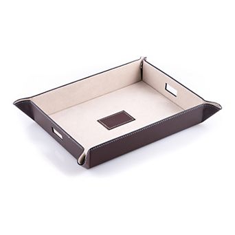 Bey Berk Leather Valet Tray