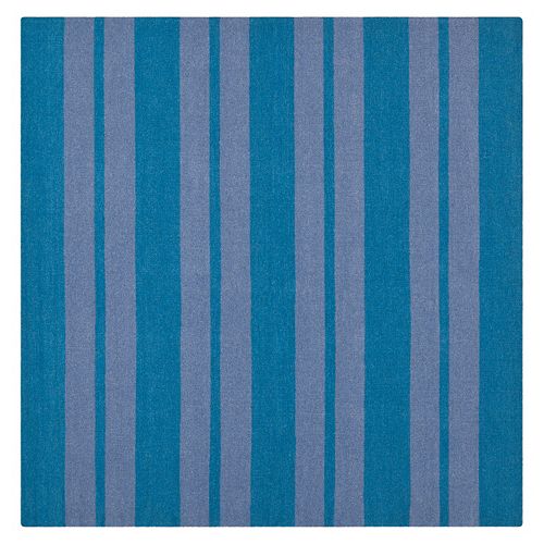 Safavieh Dhurries Bold Stripe Handwoven Flatweave Wool Rug - 6' Square