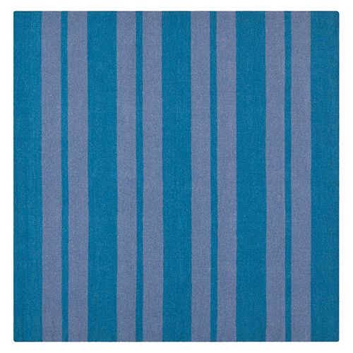 Safavieh Dhurries Bold Stripe Handwoven Flatweave Wool Rug - 6' Square