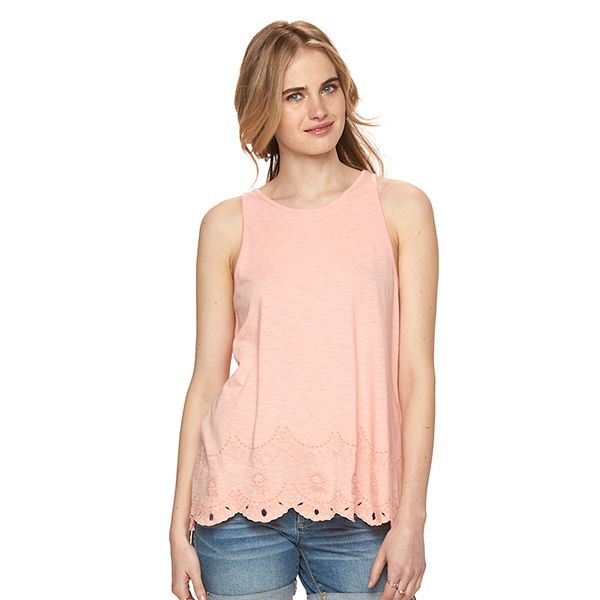 Women's LC Lauren Conrad Embroidered Tank