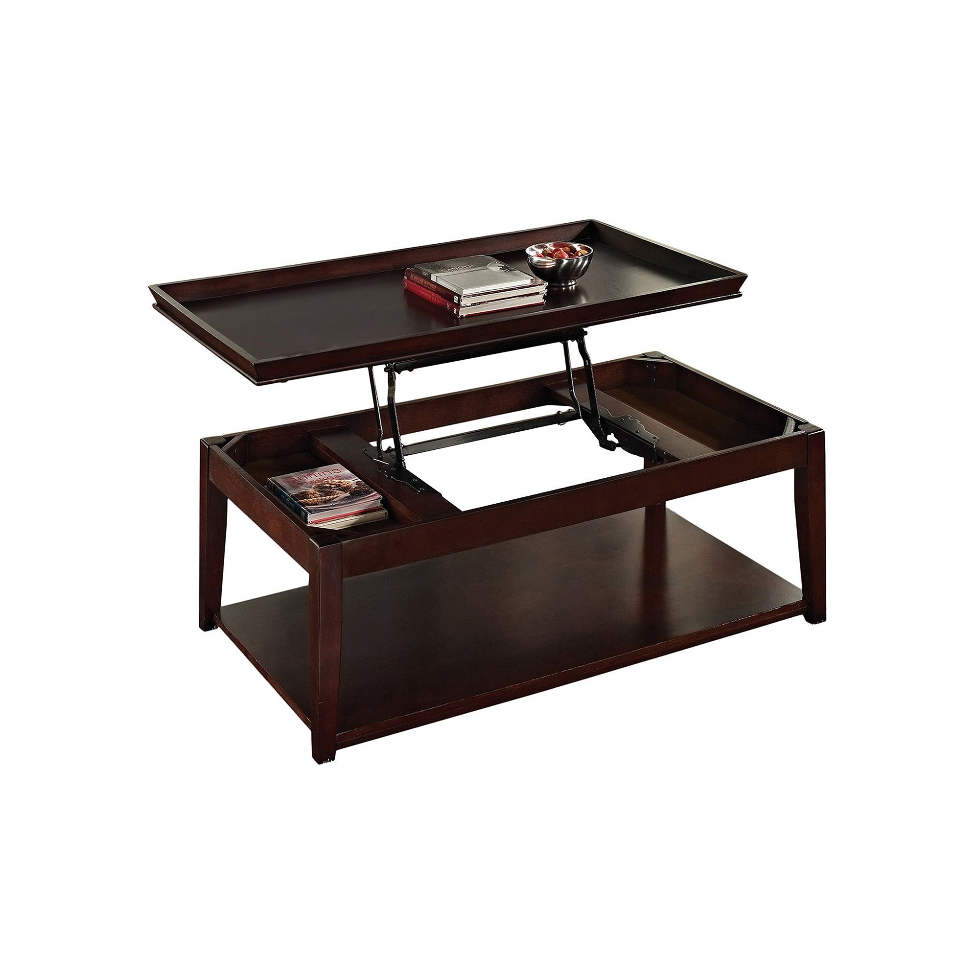 Clemson Lift Top Coffee Table, Merlot