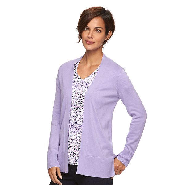 Women S Croft And Barrow® Essential Open Front Cardigan