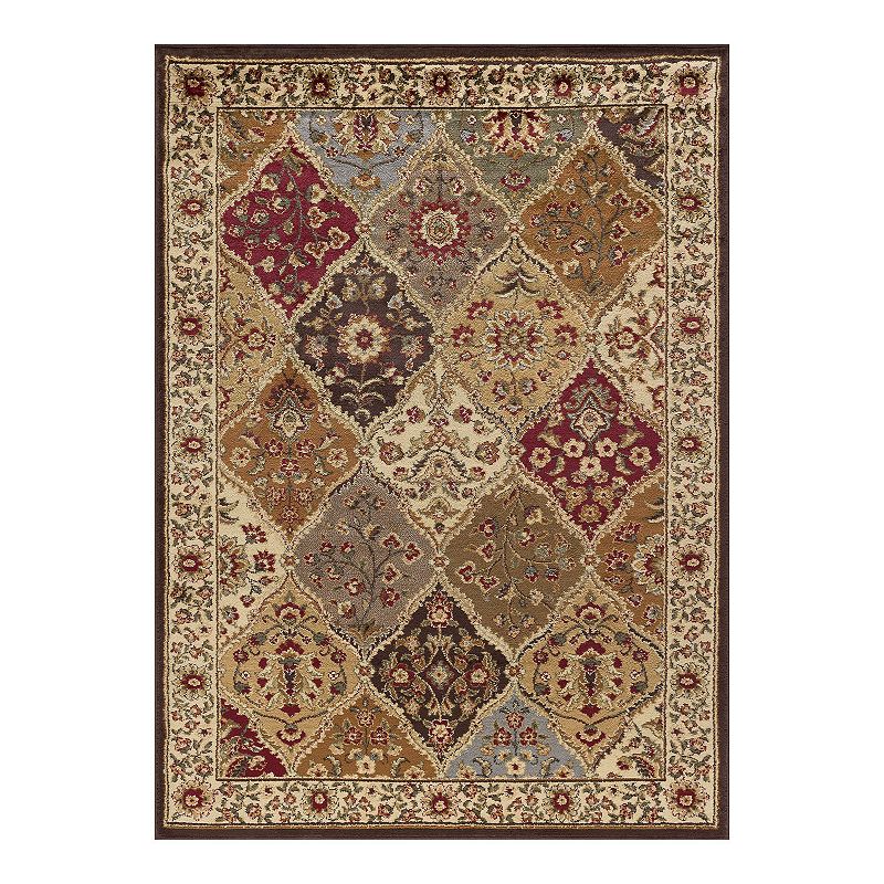 KHL Rugs Traditional Abstract Rug, Multicolor, 7.5X10 Ft