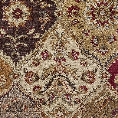 KHL Rugs Cambridge Traditional Abstract Multi-Color Rectangle Area Rug, 9' x 12.6'