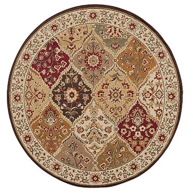 KHL Rugs Cambridge Traditional Abstract Multi-Color Rectangle Area Rug, 9' x 12.6'