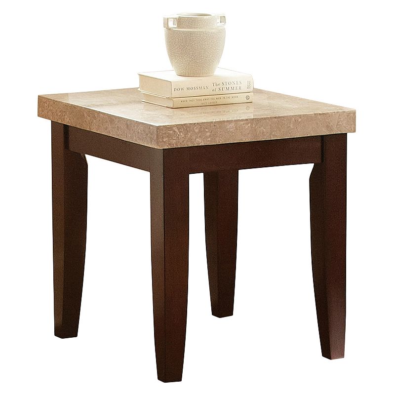 Monarch End Table, Red