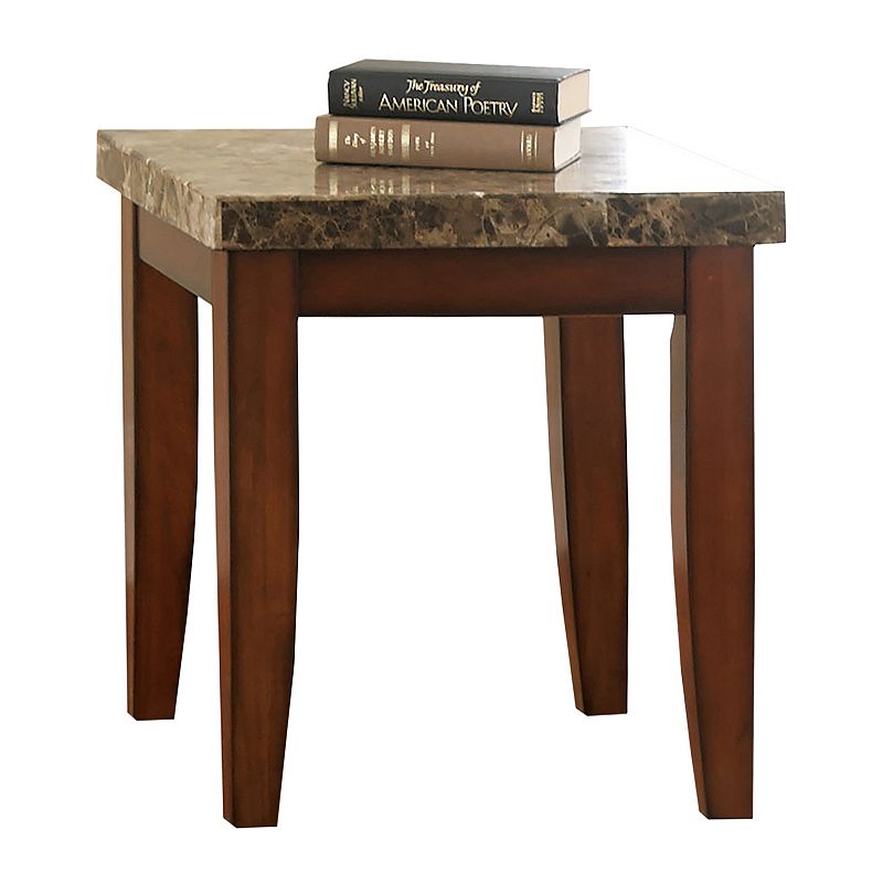 Montibello End Table, Red