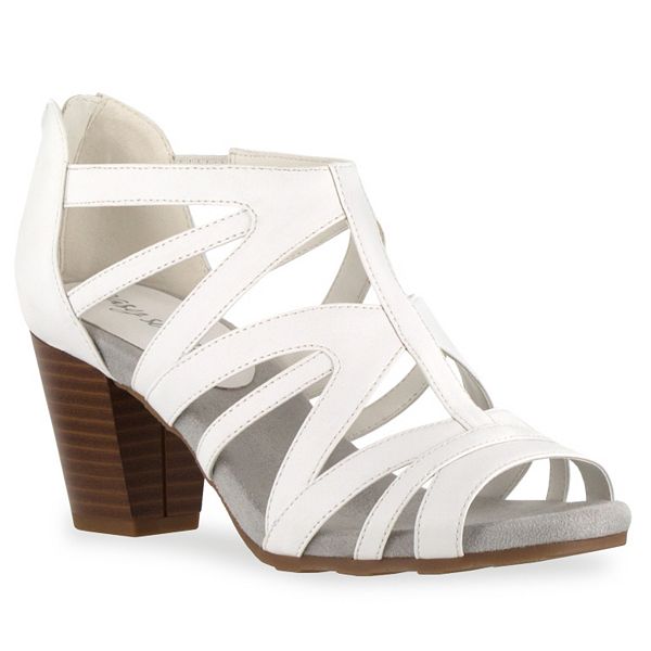 Easy Street Amaze Women's High Heel Sandals - White (9 N)