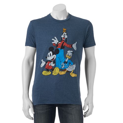 Men's Disney's Mickey Mouse, Goofy & Donald Duck Trio Tee