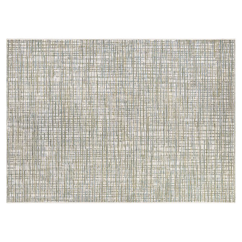 Couristan Cape Falmouth Geometric Indoor Outdoor Rug, White, 2X12 Ft