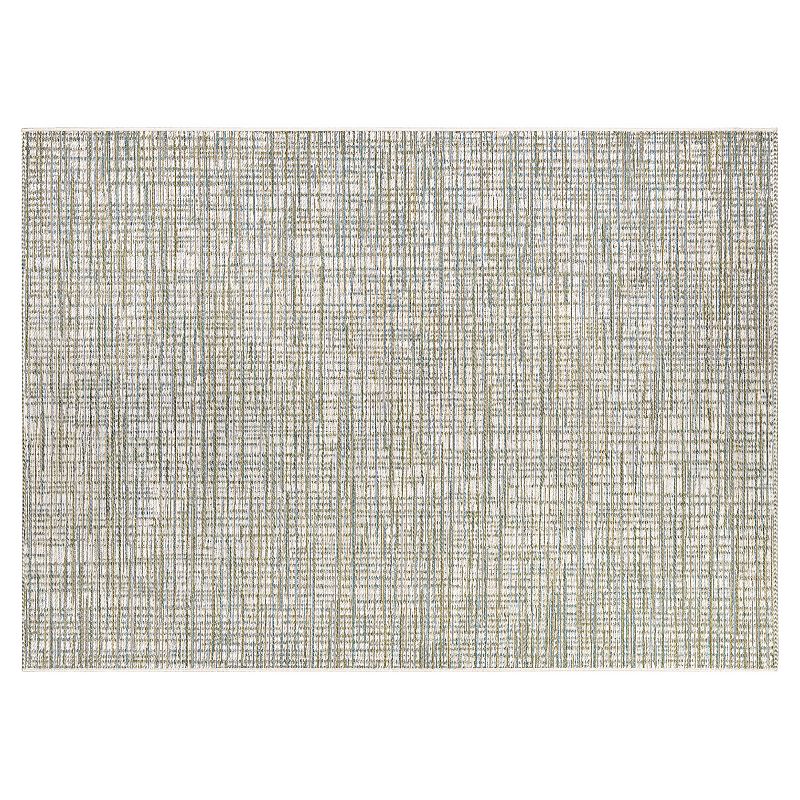 Couristan Cape Falmouth Geometric Indoor Outdoor Rug, White, 8X11 Ft