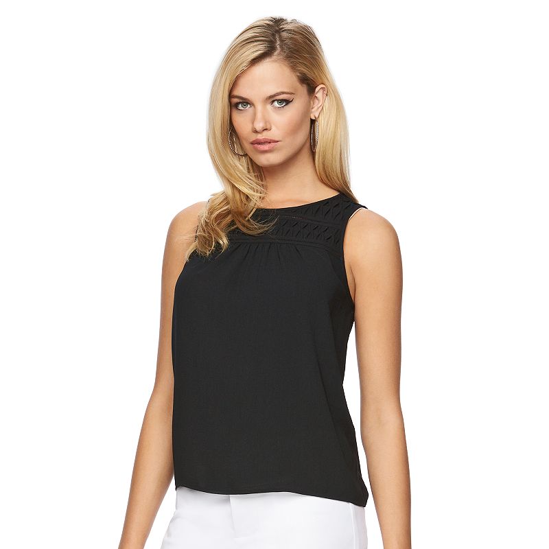 Juniors Black Sleeveless Top | Kohl's