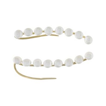 PearLustre by Imperial Freshwater Cultured Pearl Ear Climber Earrings