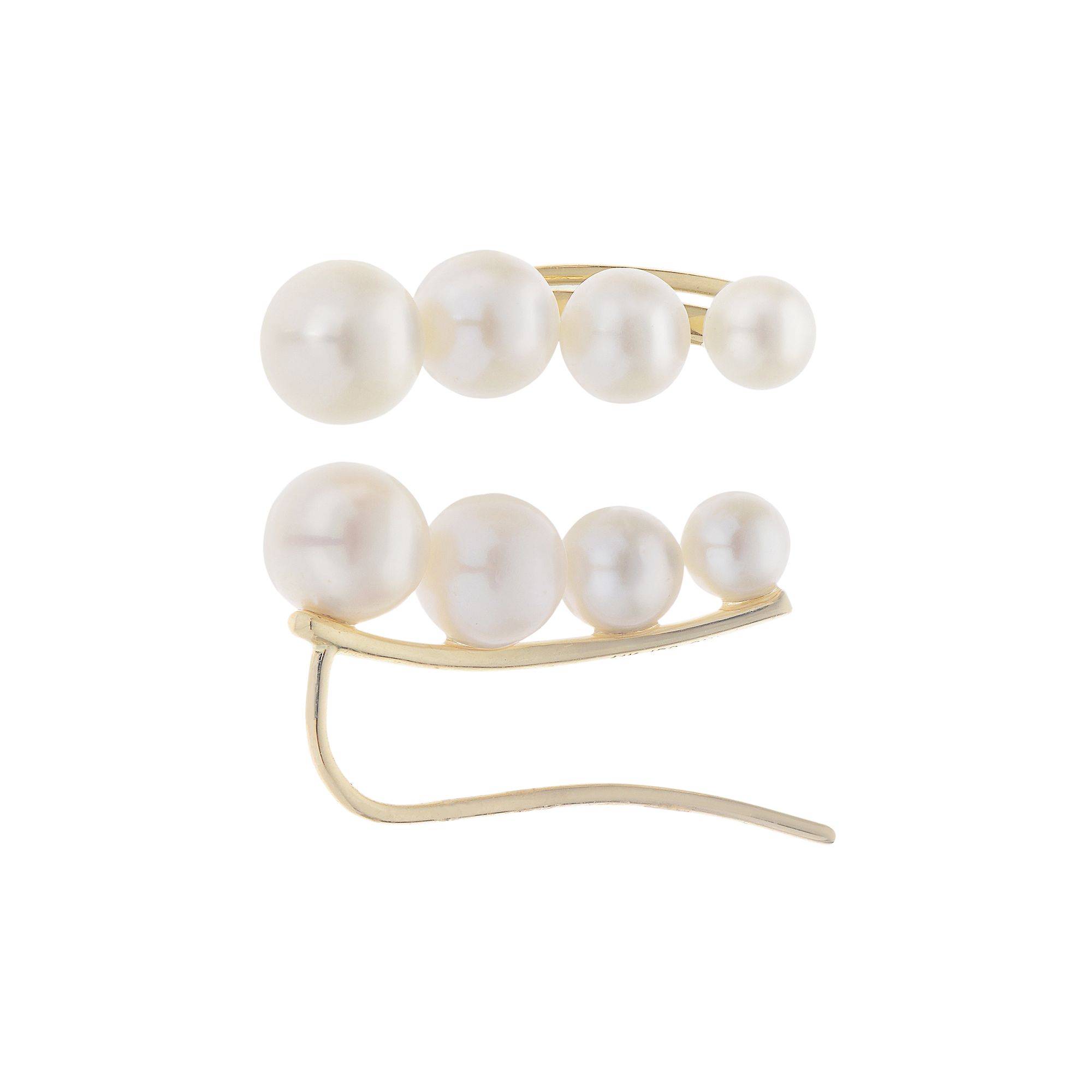PearLustre by Imperial Freshwater Cultured Pearl Ear Climber Earrings, Wome
