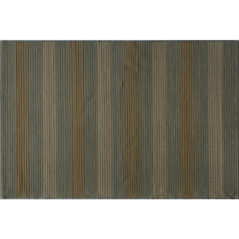 Momeni Dream Stripes Rug, Blue, 5X7.5 Ft