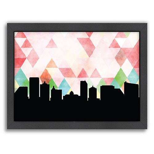 Americanflat Atlantic City Triangle by PaperFinch Framed Wall Art