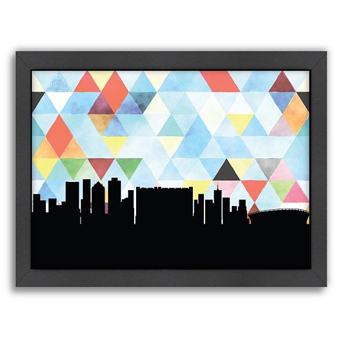 Americanflat “Cape Town Triangle” by PaperFinch Framed Wall Art