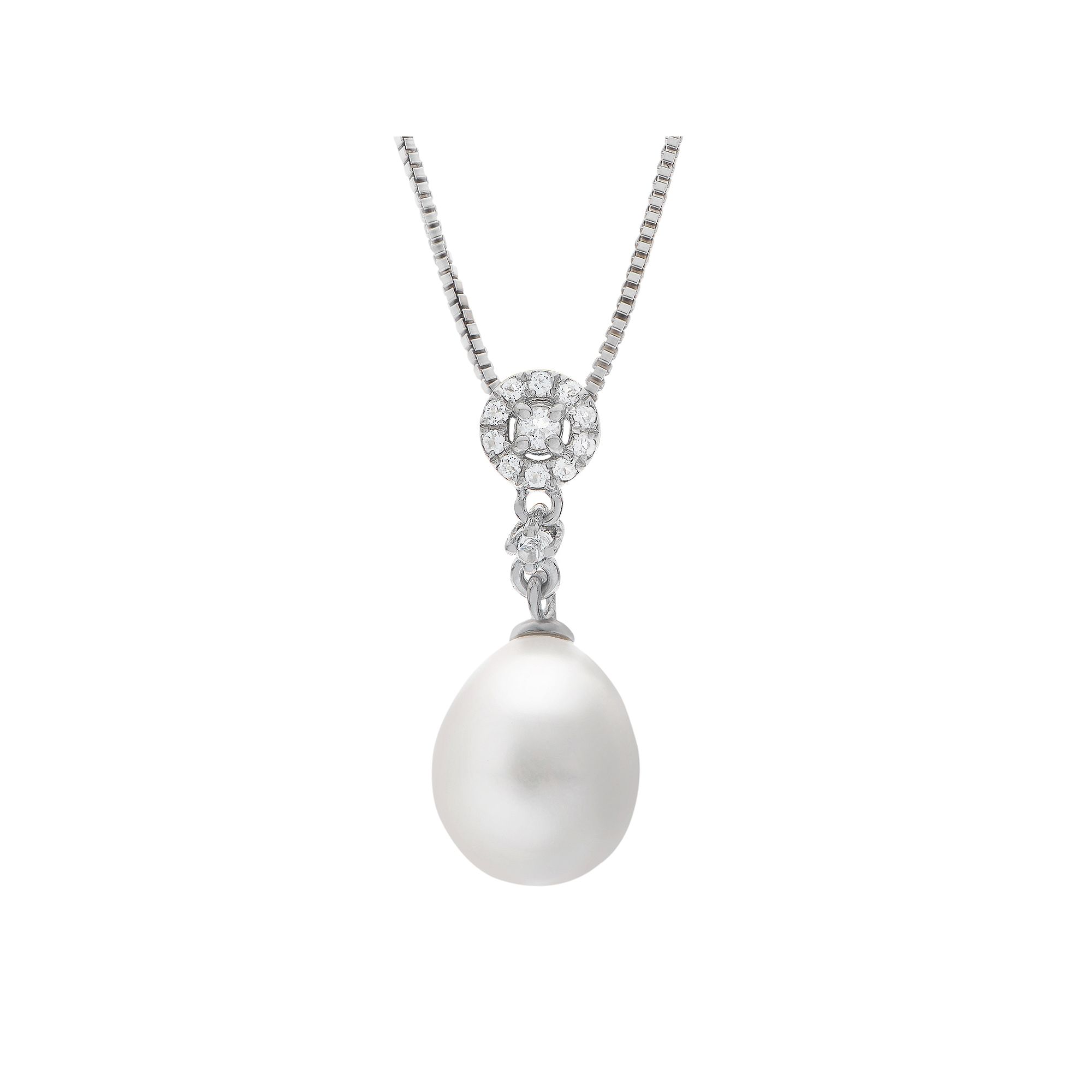 PearLustre by Imperial Sterling Silver Freshwater Cultured Pearl Pendant, 