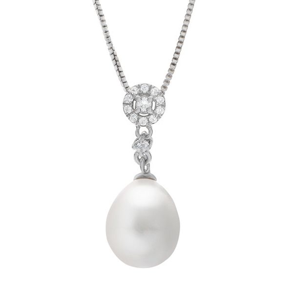 PearLustre by Imperial Sterling Silver Freshwater Cultured Pearl Pendant
