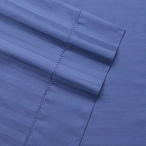 Andiamo Cotton 4-piece 500 Thread Count Stripe Sheet Set