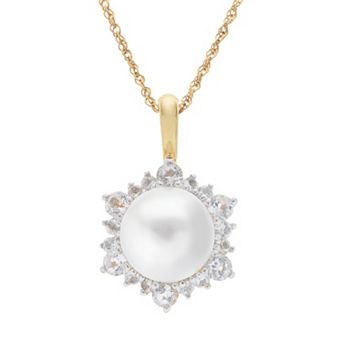 PearLustre by Imperial 14k Gold Over Silver Freshwater Cultured Pearl Pendant
