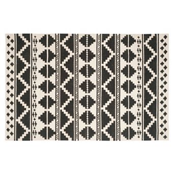 Safavieh Dhurries Tribal Stripe Handwoven Flatweave Wool Rug