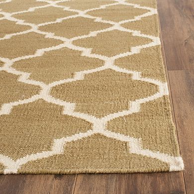 Safavieh Dhurries Medallion Handwoven Flatweave Wool Rug