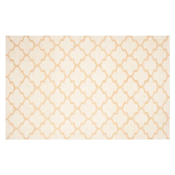 Safavieh Dhurries Medallion Handwoven Flatweave Wool Rug