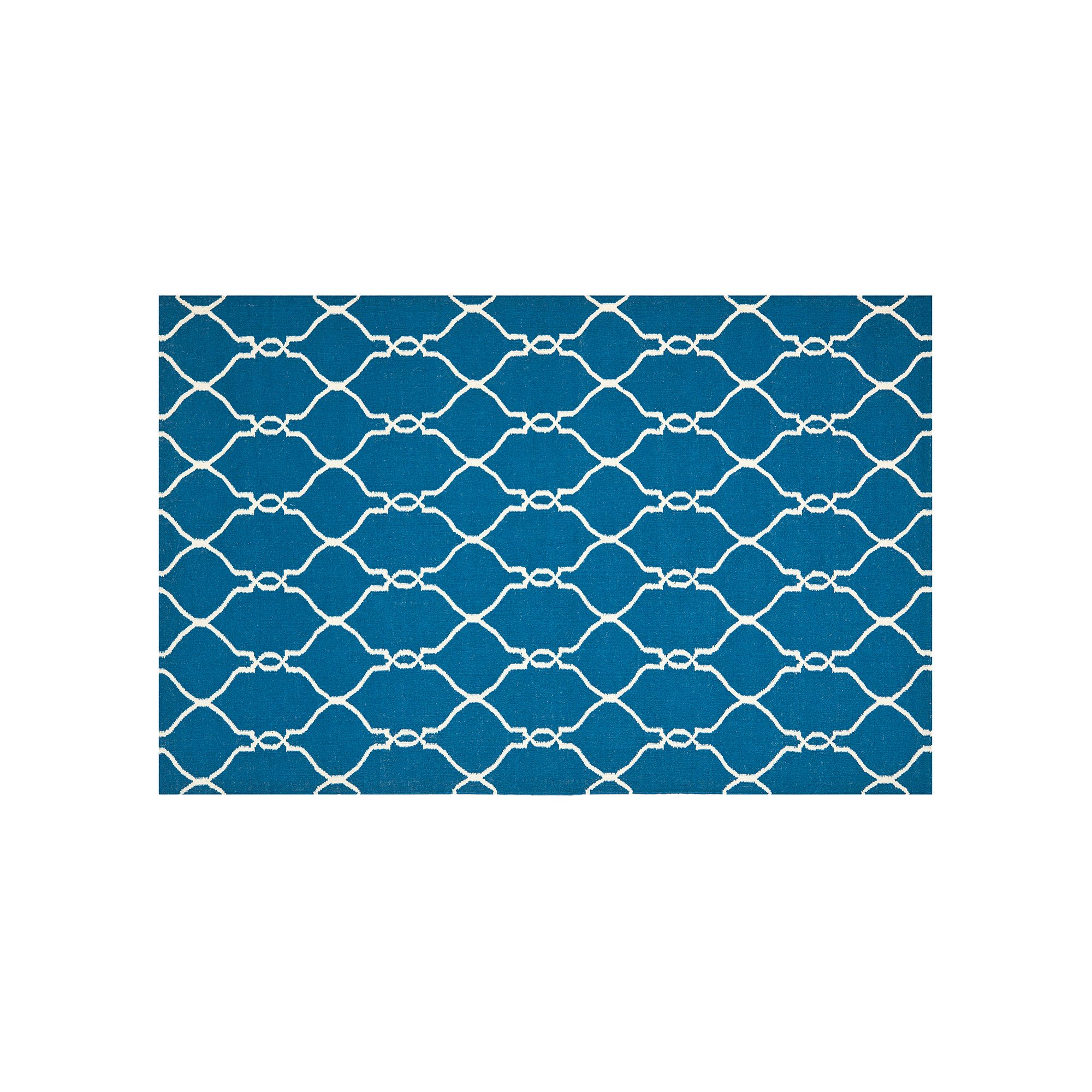 Safavieh Dhurries Interlaced Handwoven Flatweave Wool Rug, Dark Blue