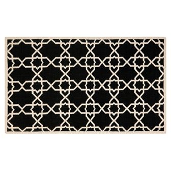 Safavieh Dhurries Lattice Quatrefoil Handwoven Flatweave Wool Rug