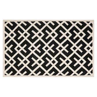 Safavieh Dhurries Broken Lattice Handwoven Flatweave Wool Rug