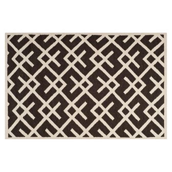 Safavieh Dhurries Broken Lattice Handwoven Flatweave Wool Rug