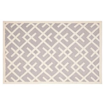 Safavieh Dhurries Broken Lattice Handwoven Flatweave Wool Rug