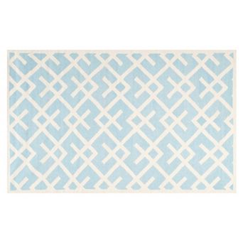 Safavieh Dhurries Broken Lattice Handwoven Flatweave Wool Rug
