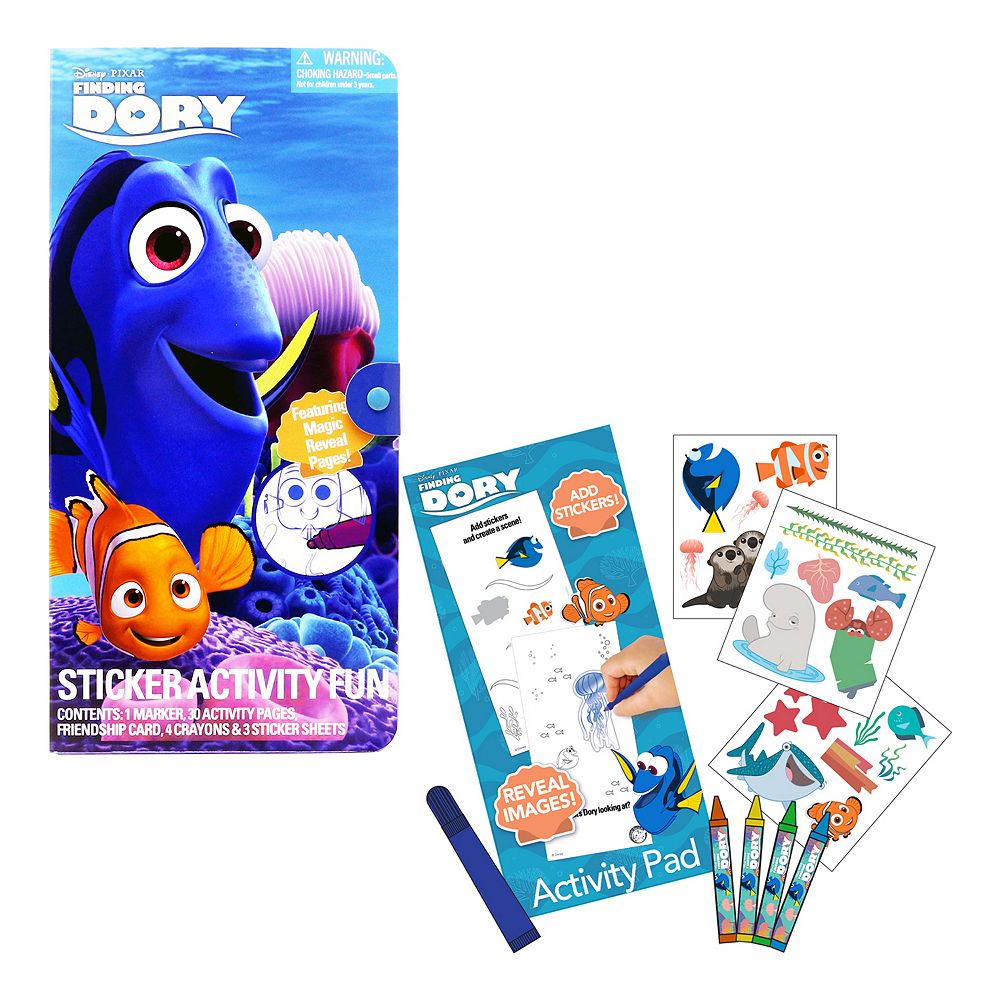 Disney Pixar Finding Dory Sticker Activity Fun Portfolio - 