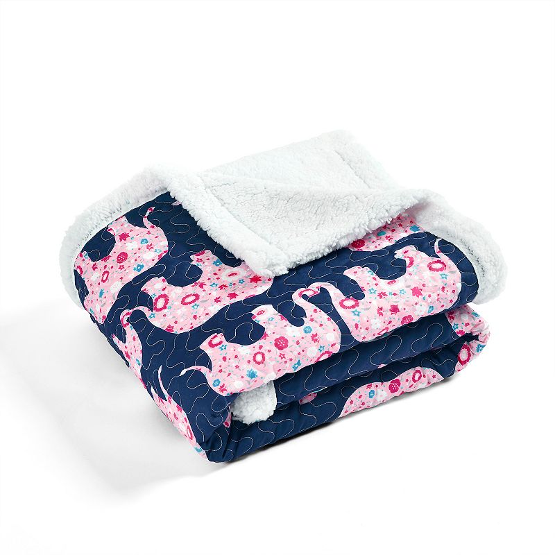 Lush Decor Elephant Parade Throw, Multicolor