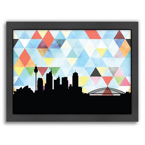 Americanflat Sydney Triangle Framed Wall Art