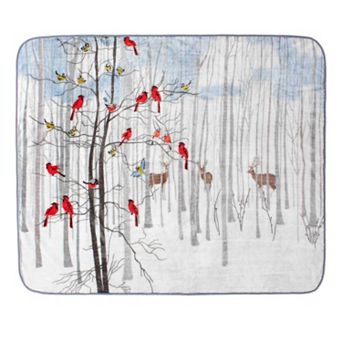 Shavel Home Forest Friends Hi Pile Luxury Oversize Throw