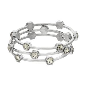 COCO LANE Hexagon Bangle Bracelet Set