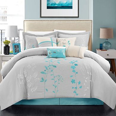 Chic Home Bliss Garden 8-piece Oversized Bed Set