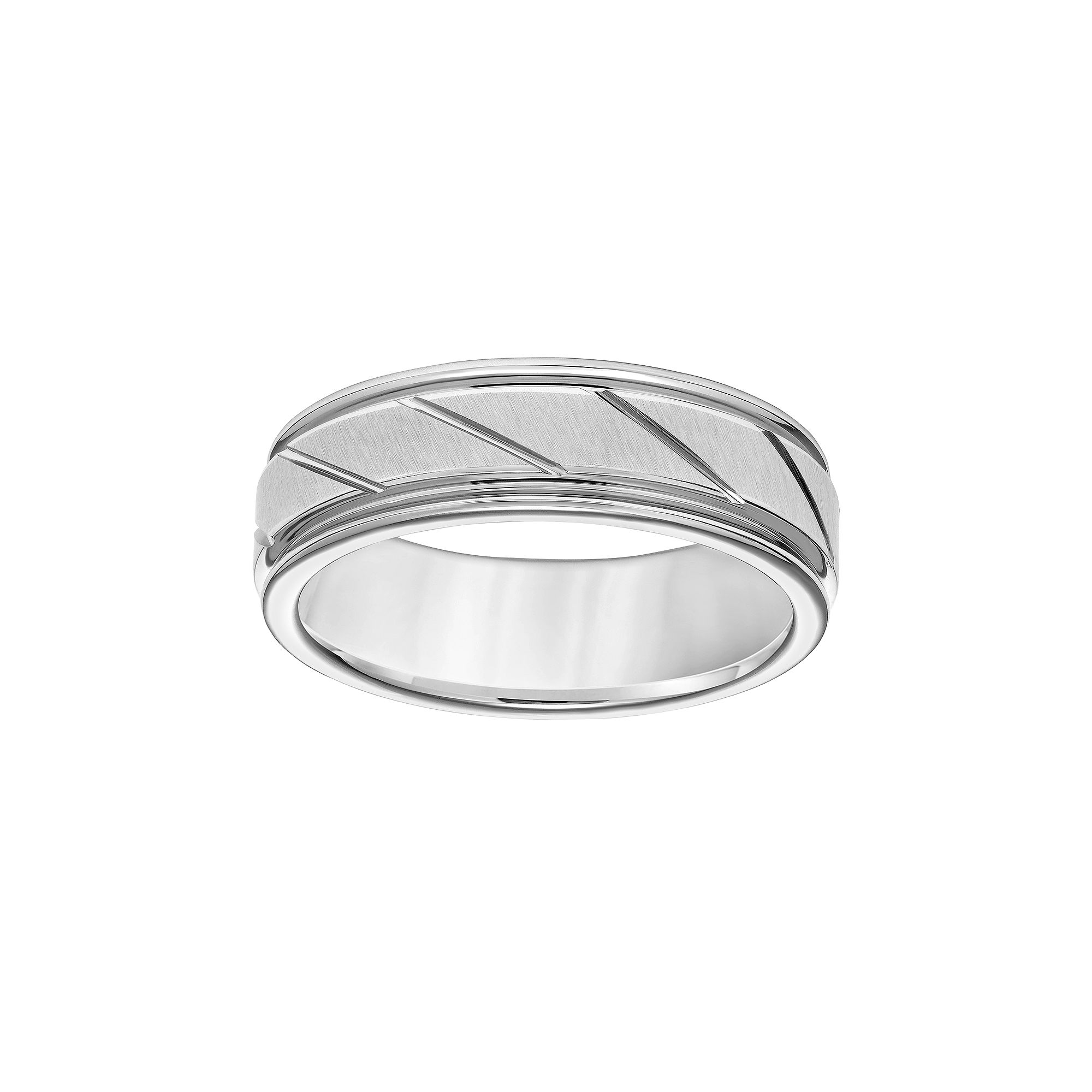 AXL Tungsten Carbide Mens Wedding Band, Size: 9, Grey