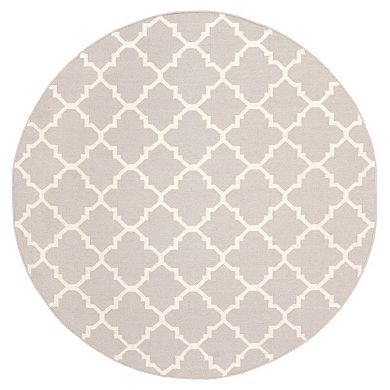 Safavieh Dhurries Diamond Quatrefoil Handwoven Flatweave Wool Rug