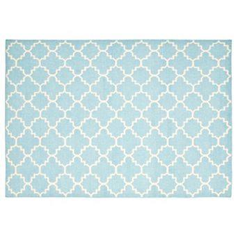 Safavieh Dhurries Diamond Quatrefoil Handwoven Flatweave Wool Rug