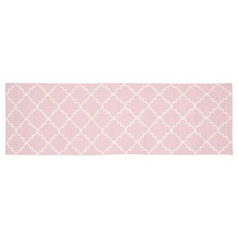 Safavieh Dhurries Diamond Quatrefoil Handwoven Flatweave Wool Rug