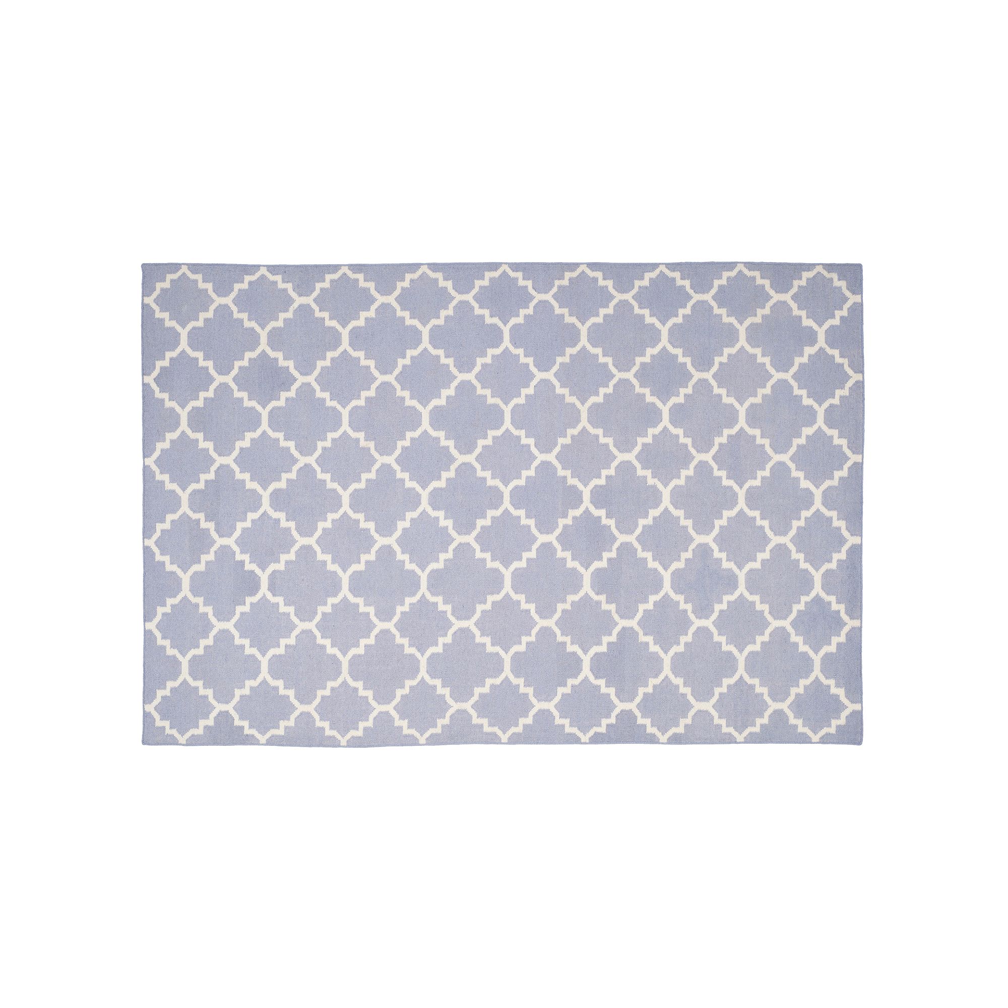 Safavieh Dhurries Diamond Quatrefoil Handwoven Flatweave Wool Rug, Purple I