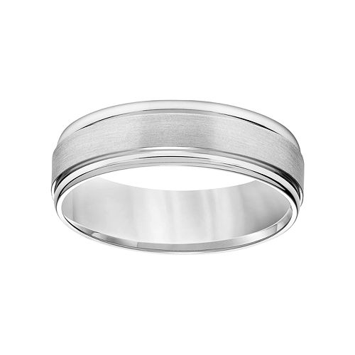 Simply Vera Vera Wang 14k White Gold Men s Wedding Band Simply Vera Vera Wang 14k White Gold Men s Wedding Band